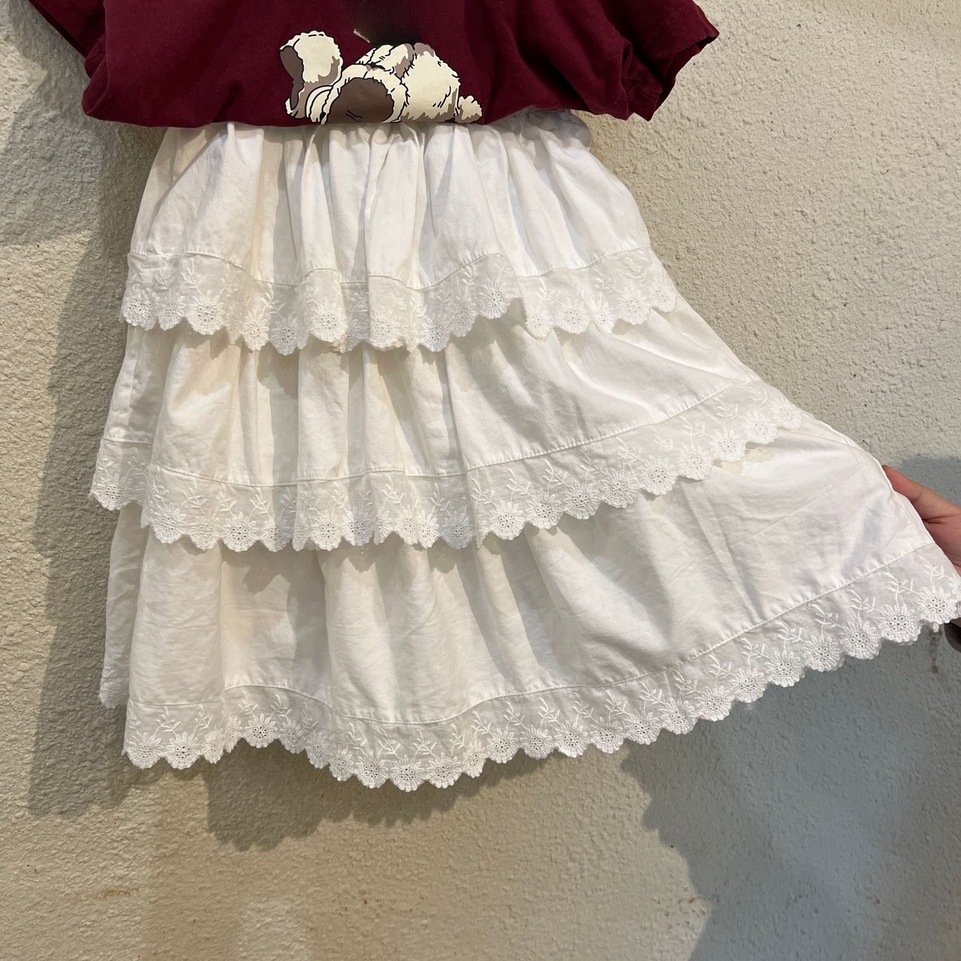 Girls' Half Length Skirt Lace  - Baby Clothing Line incelemesi ve fiyatı
