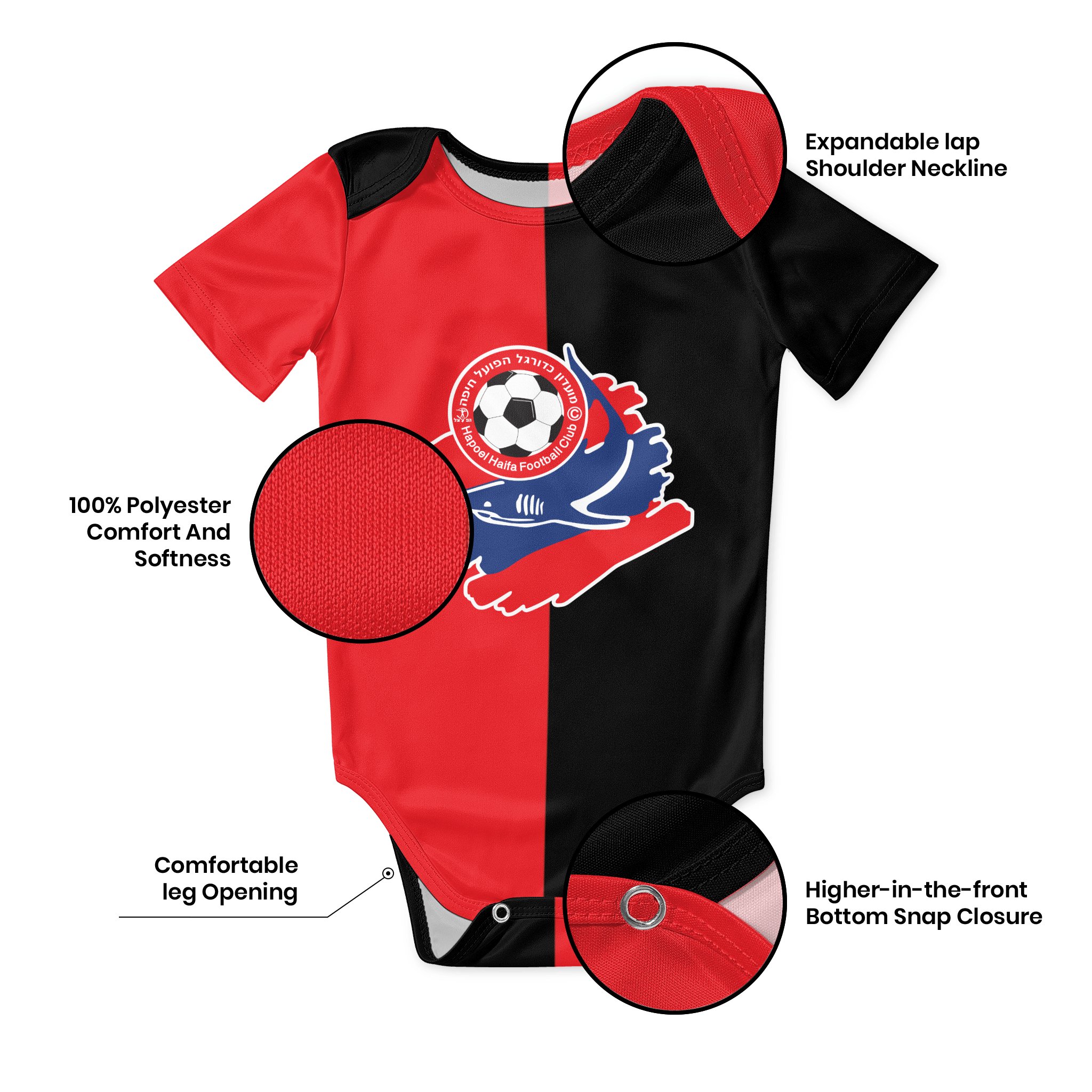 Hapoel Haifa Baby Bodysuit Uni - Baby Clothing Sets Boy incelemesi ve fiyatı