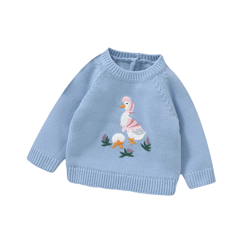 Autumn Baby Sweater Cute Embro - Baby Clothing Jumpers incelemesi ve fiyatı