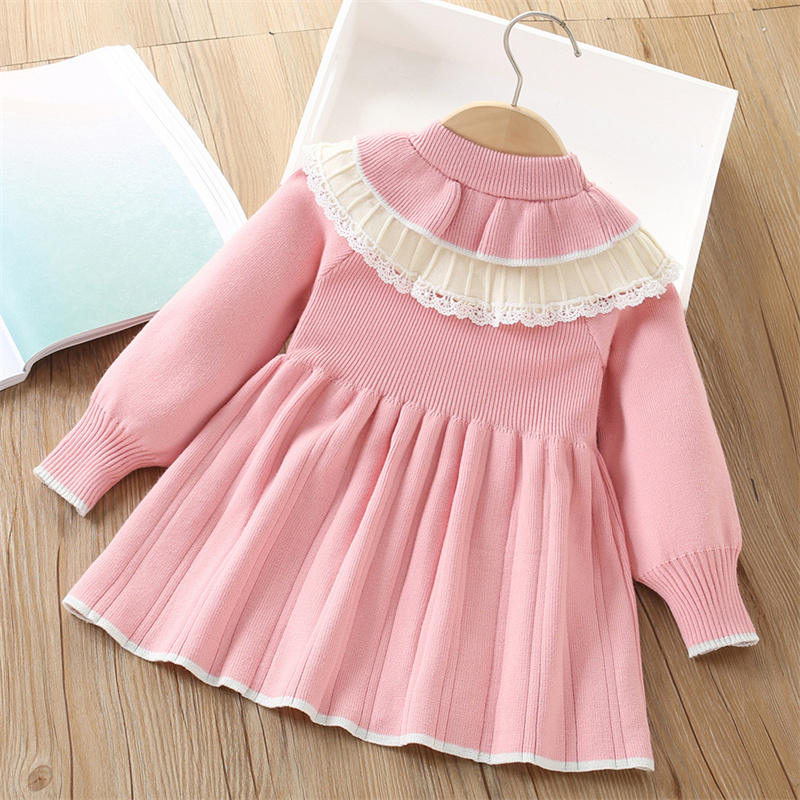 Baby Girls' Knitted Dress Chil - Baby Clothing Jumpers incelemesi ve fiyatı