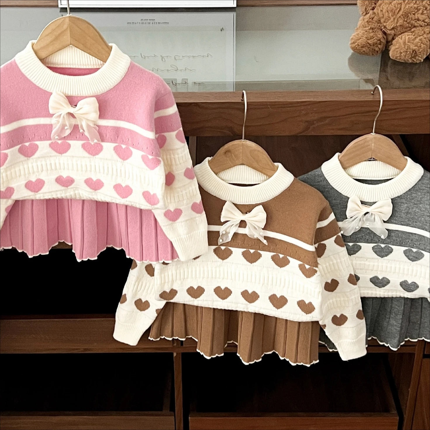 Girl Suit 2025 Spring and Autu - Baby Clothing Jumpers incelemesi ve fiyatı