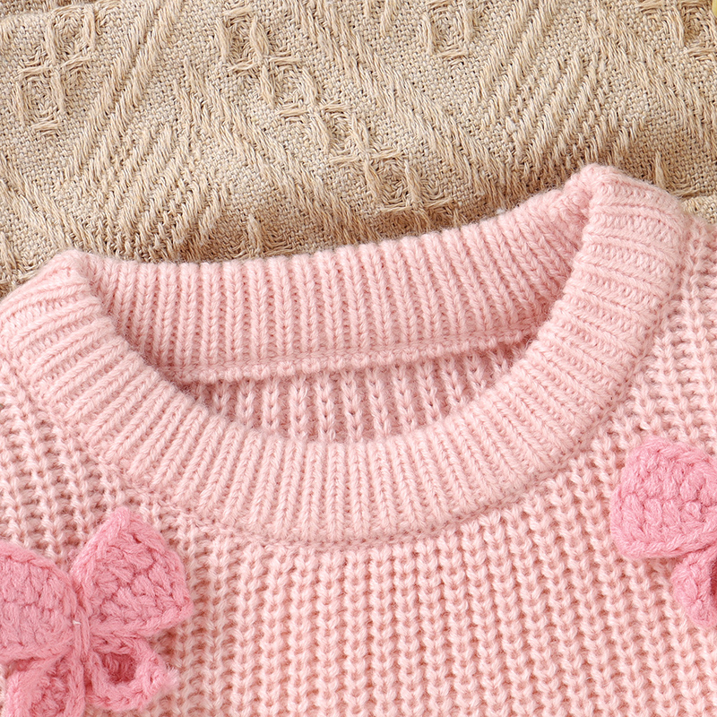 Fashion Bowknot Knitted Baby G - Baby Clothing Jumpers incelemesi ve fiyatı