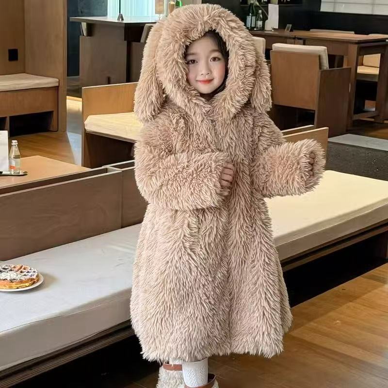AutumnWinter Girls Fur Coat Ba - Baby X Clothing incelemesi ve fiyatı