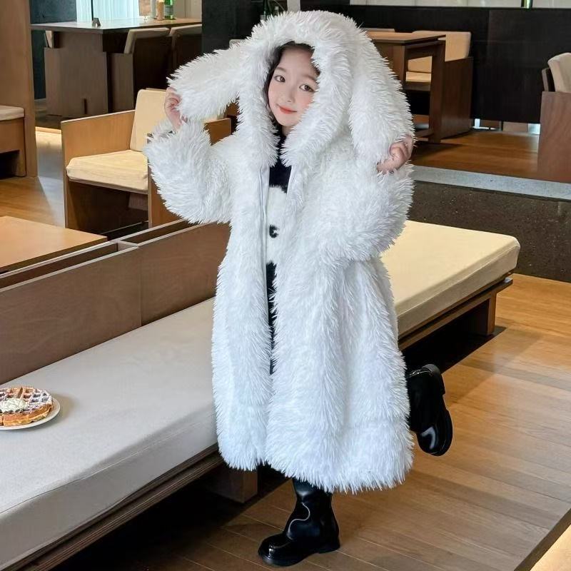 AutumnWinter Girls Fur Coat Ba - Baby X Clothing incelemesi ve fiyatı