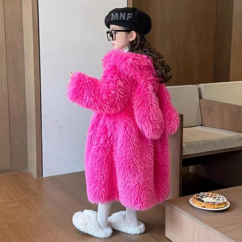 AutumnWinter Girls Fur Coat Ba - Baby X Clothing incelemesi ve fiyatı