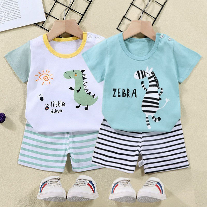 Cotton Tees+Shorts 2-piece Tra - Baby Clothing Sets Boy incelemesi ve fiyatı