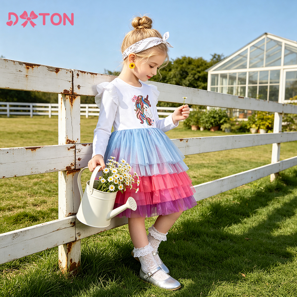DXTON Children Cake Dress For  - Baby Clothing Layers incelemesi ve fiyatı