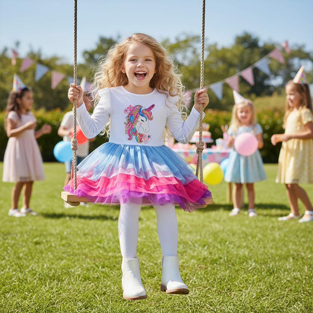 DXTON Children Cake Dress For  - Baby Clothing Layers incelemesi ve fiyatı