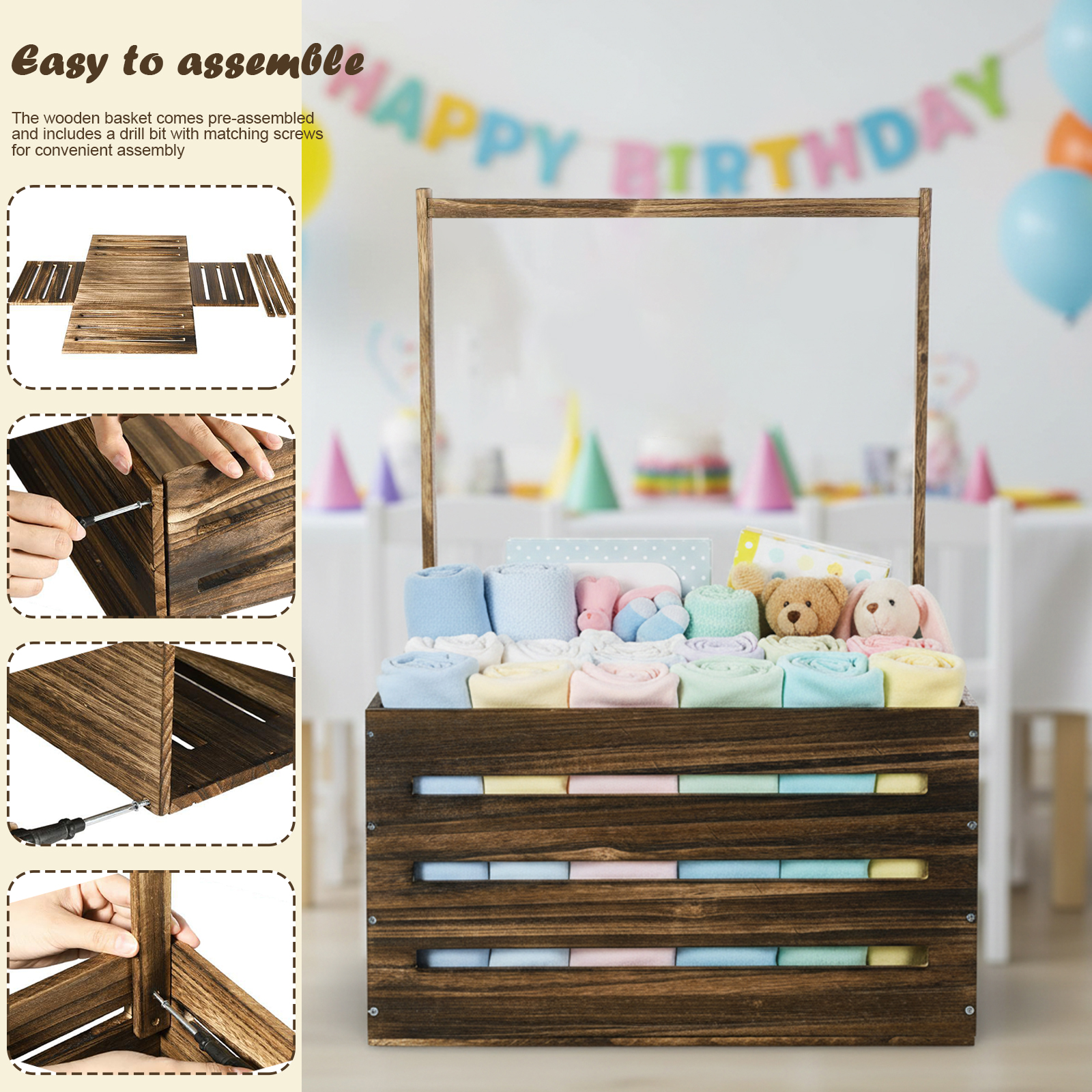 Baby Clothing Wooden Storage B - Baby X Clothing incelemesi ve fiyatı