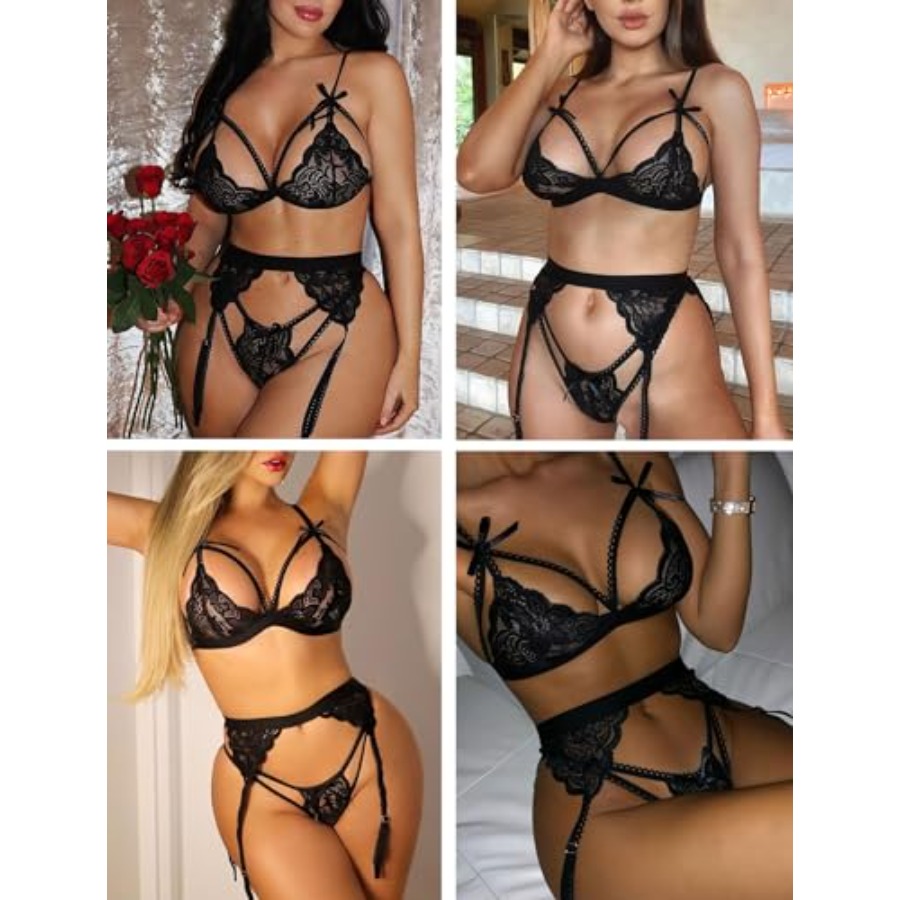 Women Lingerie Set Lace Teddy  - Bamboo Bodysuit Baby incelemesi ve fiyatı