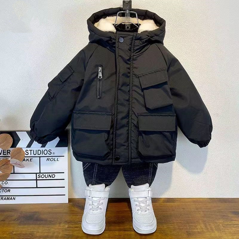 Kids Boys Plush Warm Jacket Ho - Baby X Clothing incelemesi ve fiyatı