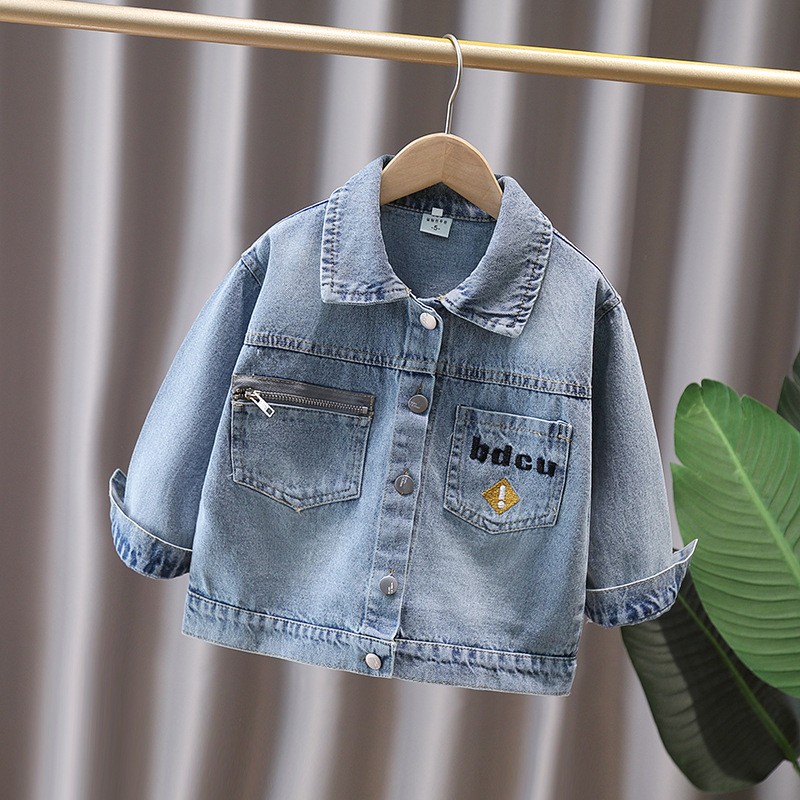 Cute Style Baby Child Denim Ja - Baby Clothing Sets Boy incelemesi ve fiyatı