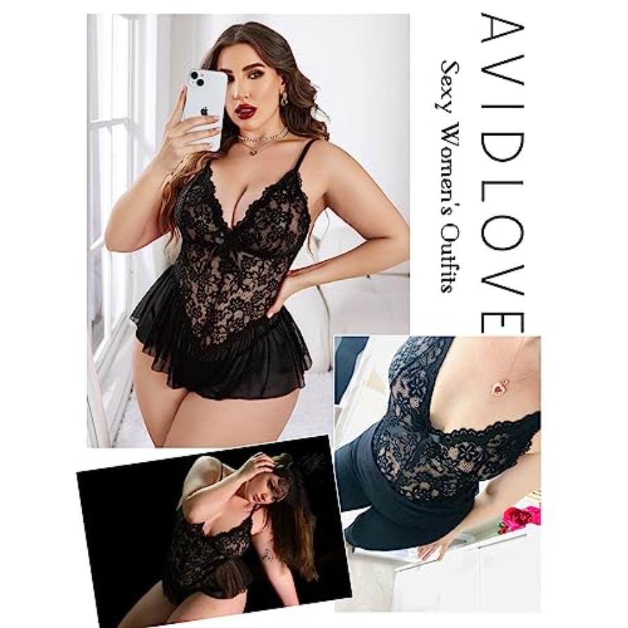 Avidlove Plus Size Lingerie fo - Bamboo Bodysuit Baby incelemesi ve fiyatı