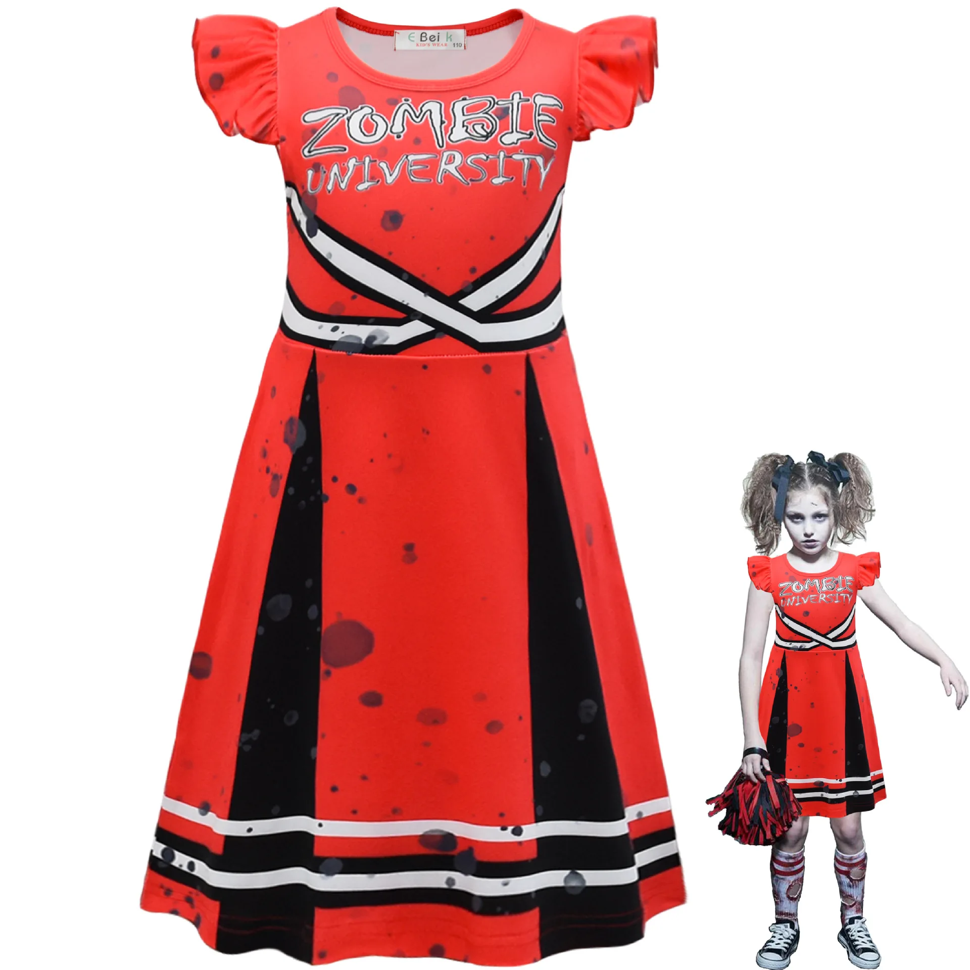 New Grils Dress Zombies 2 Cosp - Baby Clothing Unit incelemesi ve fiyatı