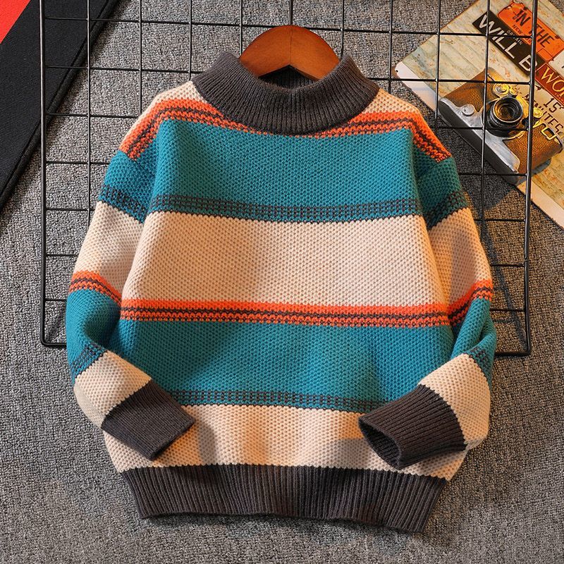 Boys Knitted Sweater New Winte - Baby Clothing Jumpers incelemesi ve fiyatı