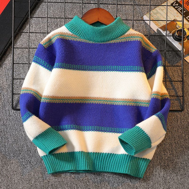 Boys Knitted Sweater New Winte - Baby Clothing Jumpers incelemesi ve fiyatı