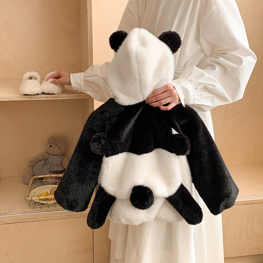 Cute Panda Design Winter Furry - Baby Clothing Line incelemesi ve fiyatı